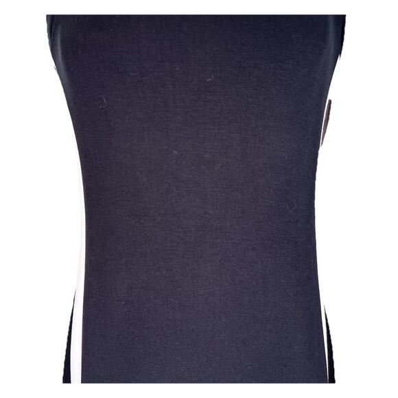 Spanx Air Essentials Medium Black Side Stripe Tank Midi Dress NWT Minimalist - Picture 5 of 13